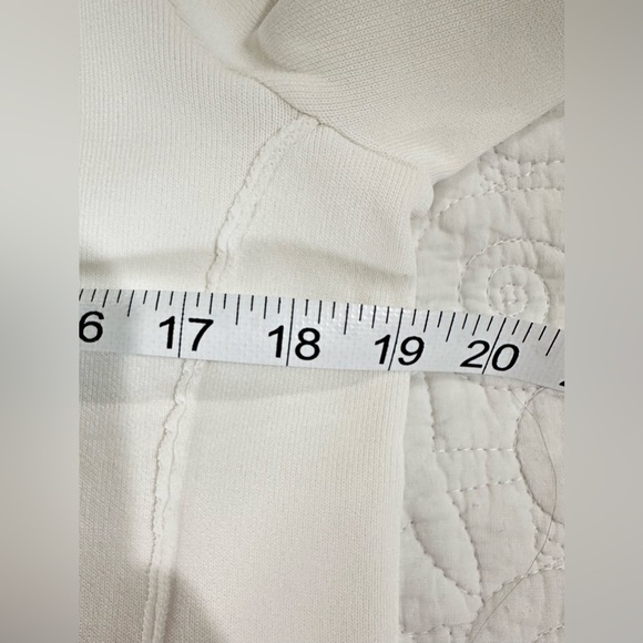 NWT SZ XL Aleeza Paris Porcelain Knit Top White Long Sleeve - Picture 7 of 10